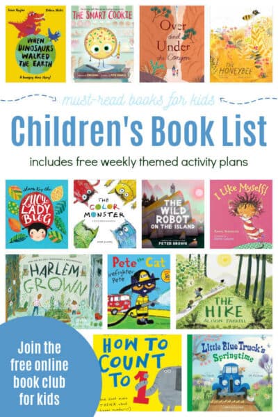 Children's Book List for Virtual Book Club for Kids 2025-2026