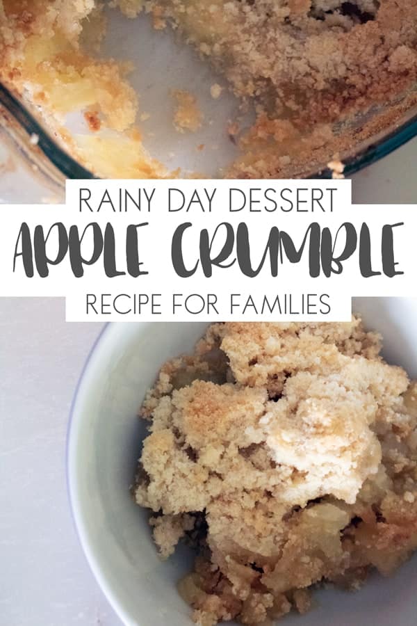 Apple Crumble Recipe from Rainy Day Mum