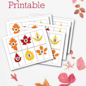 Fall Leaves Alphabet Printable