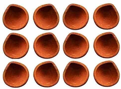 Handmade Clay Diyas