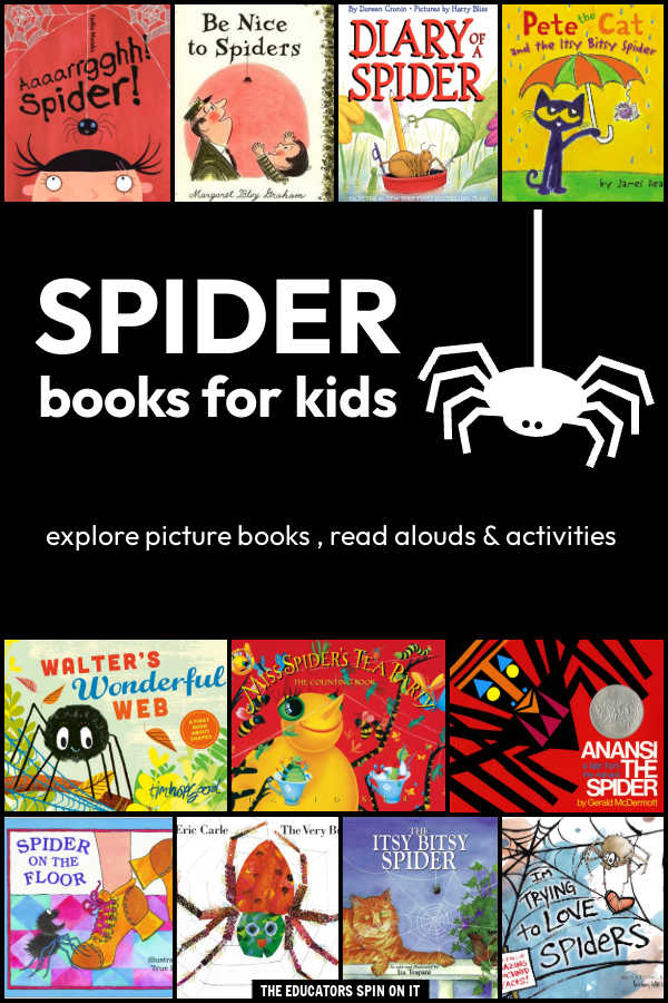 Spider Books for Kids! 30 Engaging Books about Spiders. Includes Book Extensions too! 