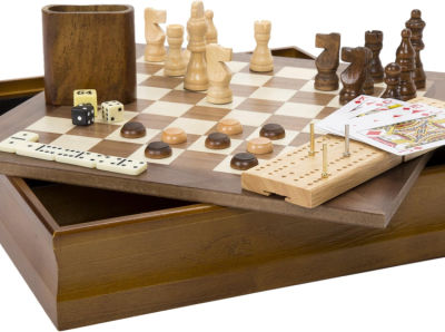 7-1 Classic Wooden Board Game SEt 