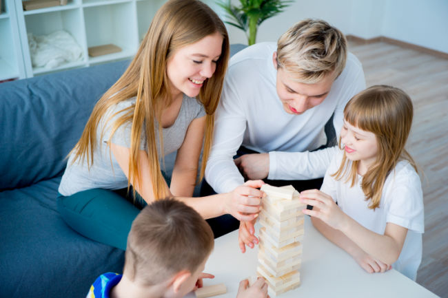 Family Playing Games Together