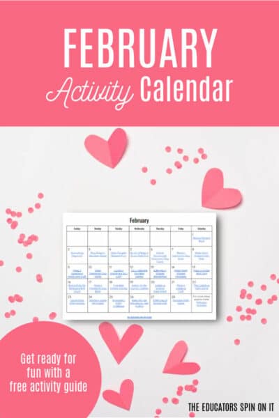 February Activity Calendar for Kids 2025