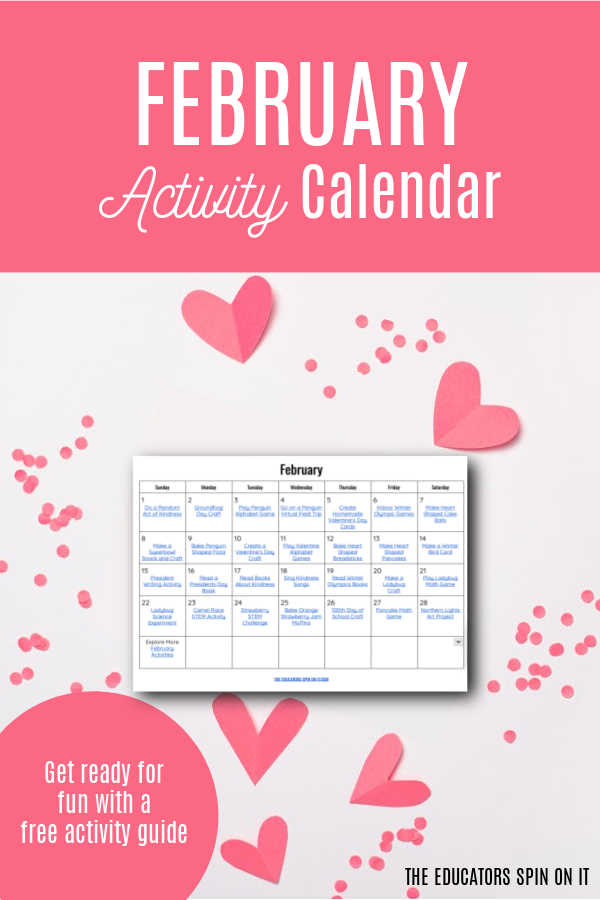 February-activity-calendar-2026 - The Educators' Spin On It