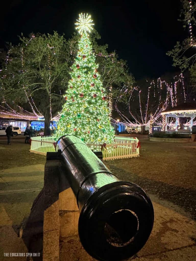 Christmas Tree at Nights of Lights in St. Augustine, Florida