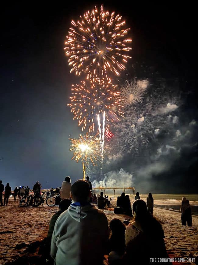 New Year's Eve Fireworks St. Augustine Beach Pier