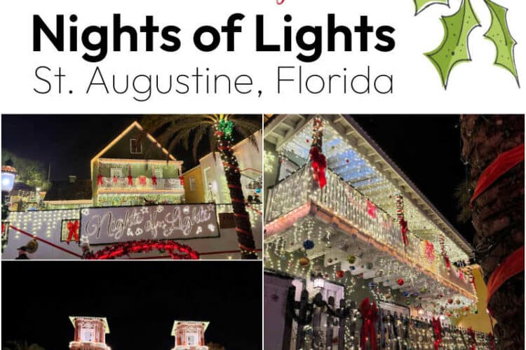 Nights of Lights St. Augustine, Florida with award winning light displays throughout historic district