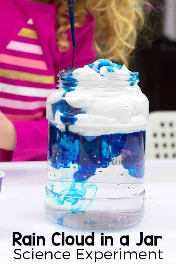 Rain Cloud in a Jar Science Experiment