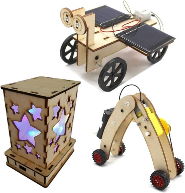 Solar Circuits Car and Fairy Nightlight Lantern and Machine Caterpillar