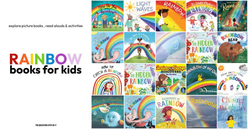 Colorful Rainbow Books for Kids.