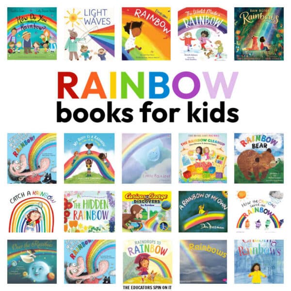 Printable Rainbow Book List for Kids