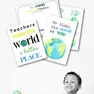 World Themed Teacher Appreciation Printables