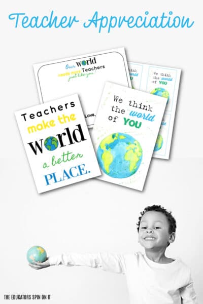 World Themed Teacher Appreciation Printables
