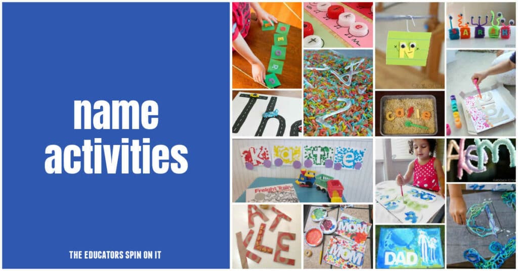 Name activities for preschoolers and toddlers