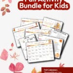 Fall Activity Bundle for Kids - Includes Fall Calendars, Themed Book List, Reading Challenges, Virtual Field Trips and MORE!