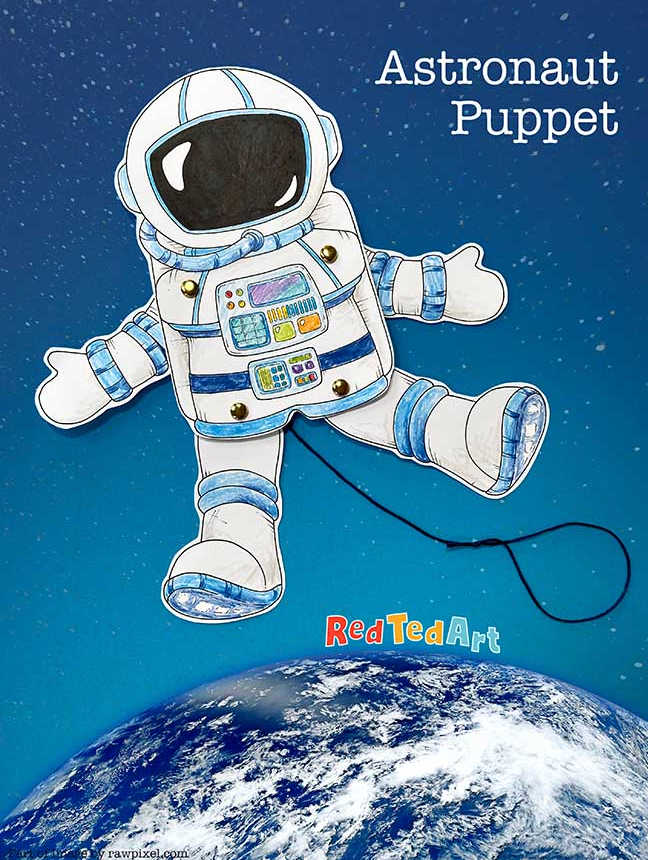 Astronaut Puppet - The Educators' Spin On It Astronaut Puppet from Red Ted Art
