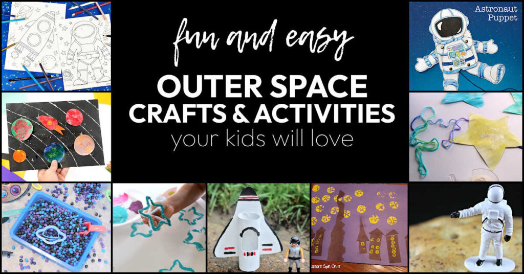 space-crafts-for-kids 1 - The Educators' Spin On It Outer Space Themed Crafts and Activities for Kids