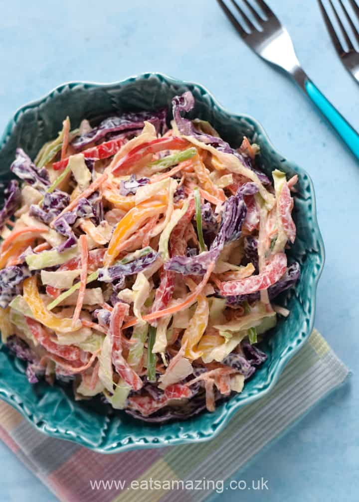 Beautiful-Rainbow-Coleslaw-recipe-fun-and-easy-healthy-recipe-for-kids - The Educators' Spin On It Rainbow Coleslaw