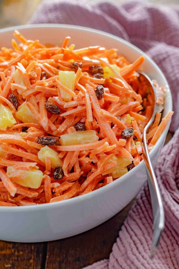 Carrot-Salad-6 - The Educators' Spin On It Carrot Salad with Pineapple and Raisins