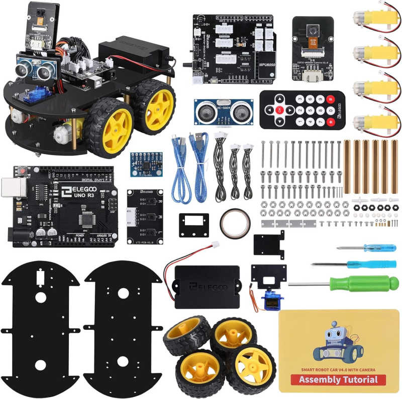 ELEGOO UNO R3 Smart Robot Car Kit V4 for Arduino Robotics - The Educators' Spin On It