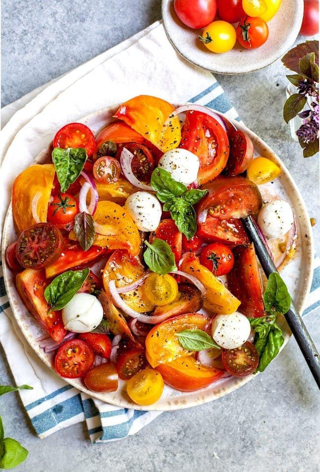 Tomato-Salad-6 - The Educators' Spin On It Tomato Salad with Mozarella