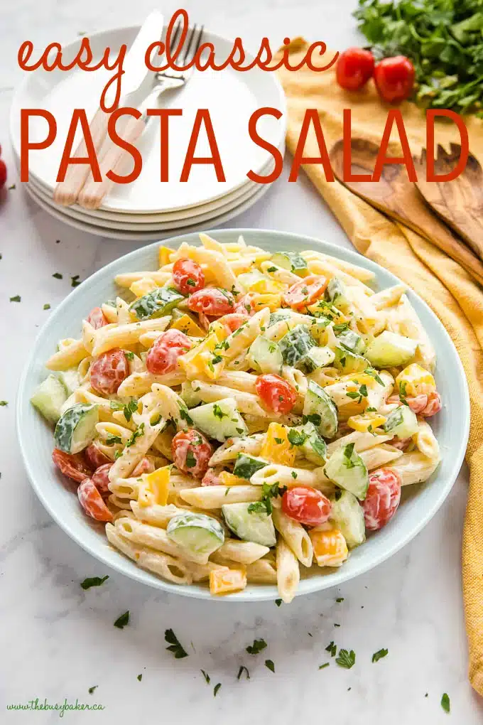 easy-classic-pasta-salad-title - The Educators' Spin On It Easy Classic Pasta Salad