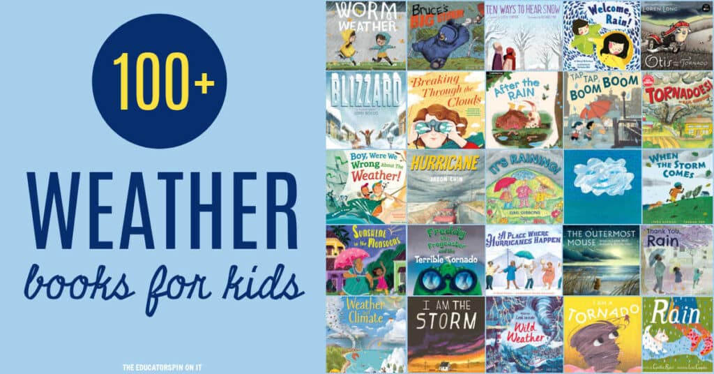 weatherbooks-for-kids-fb - The Educators' Spin On It The Ultimate List of Weather Books for Kids