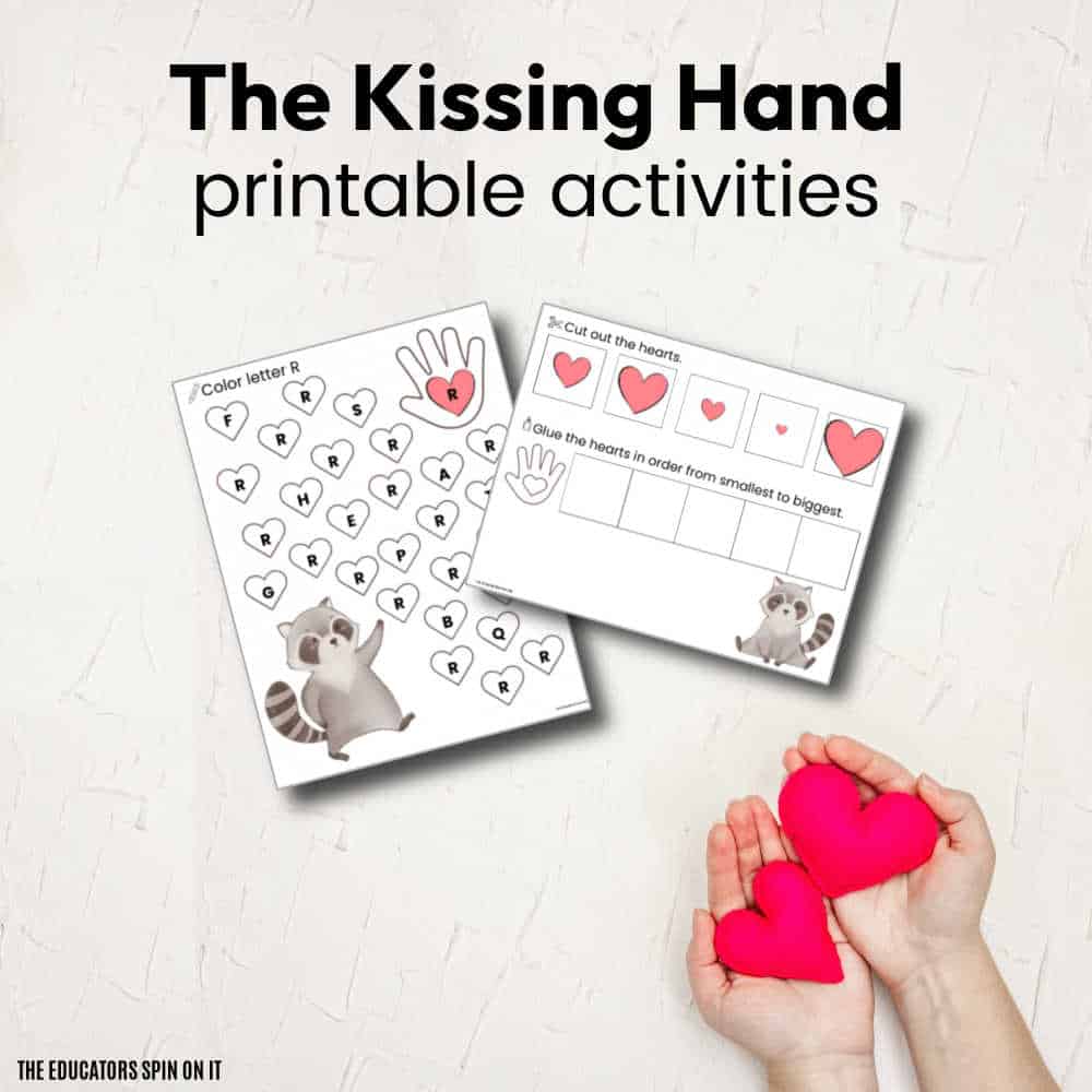 the-kissing-hand-printable-activities-sq - The Educators' Spin On It The Kissing Hand Printable Activities